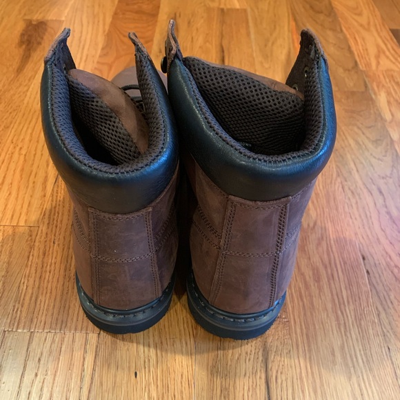 Everboots Steel Toe Lace Up Work boots Brown Leather Brand New Size 13M - Picture 3 of 6